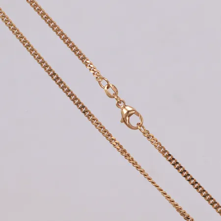 Kedja Pansar, längd 45cm, bredd 2,4mm, Italien, 18K  Vikt: 10,6 g