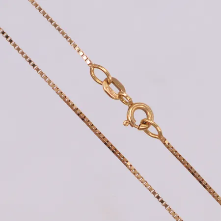 Kedja Venezia, längd 40,5cm, bredd 0,8mm, Guldfynd, 18K  Vikt: 2,2 g