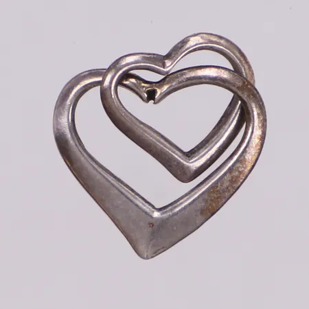 Hänge hjärtan, längd ca 21mm, bredd 15,2mm, silver 925/1000 Vikt: 1,1 g