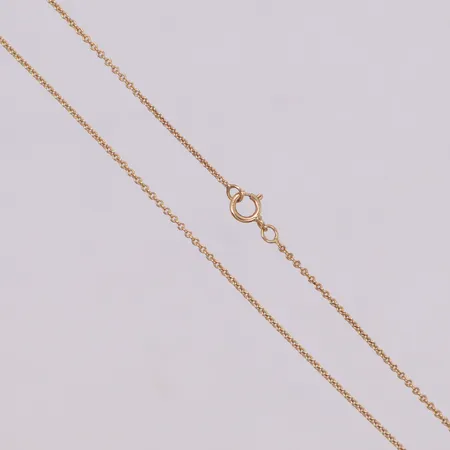 Kedja Ankar rundad, längd 46cm, bredd 1,1mm, 14K  Vikt: 1,7 g