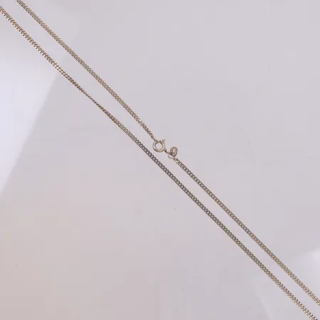 Kedja, Pansar, längd 50cm, bredd 2mm, GHA, 925/1000 silver Vikt: 6 g