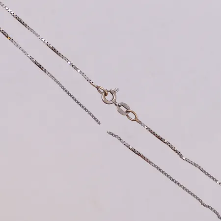 Kedja, Venezia, defekt, vitguld, 18K Vikt: 3,3 g