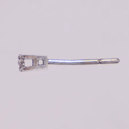 Örhänge med åttkantslipad diamant 0,01ct, saknar snurreuss, vitguld 18K Vikt: 0,3 g