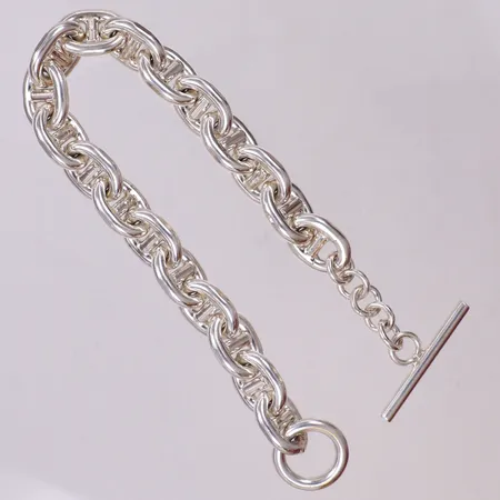Armband, Marina, längd 22,5cm, bredd 11mm, Jo-Ans Guld, Köping, nyskick, 925/1000 silver  Vikt: 61,6 g