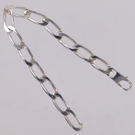 Armband, Ankar, längd 21cm, bredd 8,4mm, 925/1000 silver Vikt: 17,5 g