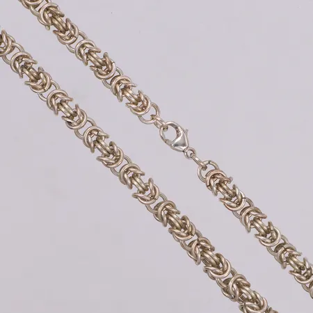 Kedja, längd 39cm, bredd 6mm, silver 925/1000 Vikt: 41,7 g