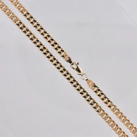 Kedja Pansar, 50cm, bredd 4,2mm, ihålig, 18K Vikt: 12,4 g