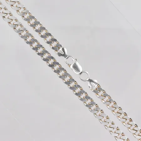 Kedja Pansar, 50cm, bredd 7mm, GHA, silver 925/1000 Vikt: 56,8 g