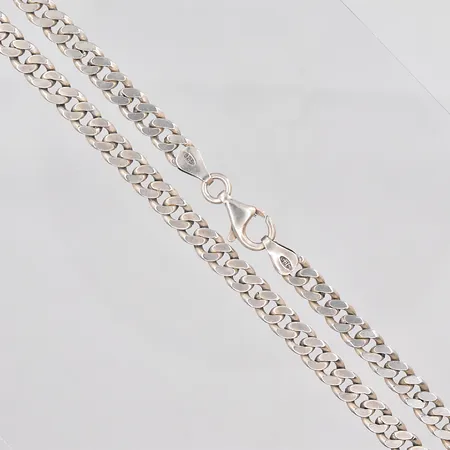 Kedja Pansar, 47,5cm, bredd 5,5mm, GHA, silver 925/1000 Vikt: 27 g