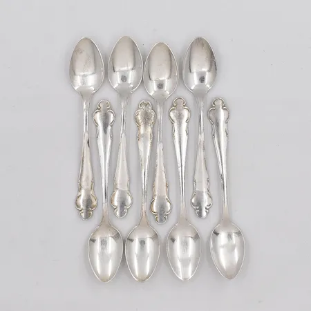 8 Moccaskedar, modell Disa, längd ca 10cm, silver 830/1000 Vikt: 72 g