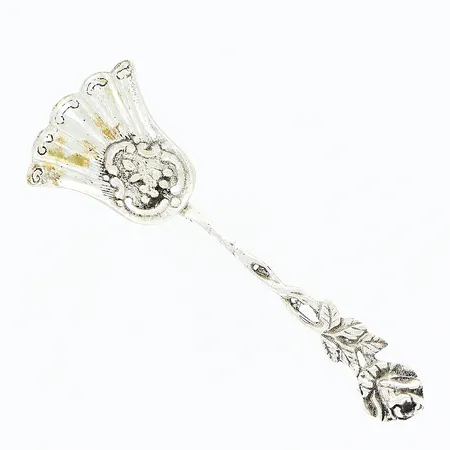 Strösked, rosmodell, 94mm, GEWE, silver 830/1000. Vikt: 12,6 g