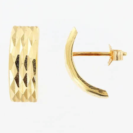 Ett par örhängen, 14x5mm, 18K. Vikt: 0,9 g
