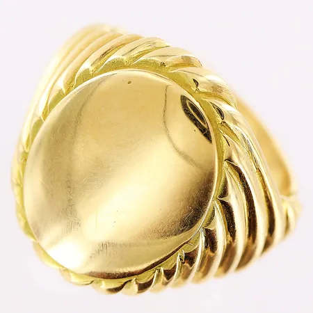 Klackring, stl 19¾, bredd 5-21mm, 18K Vikt: 24,6 g