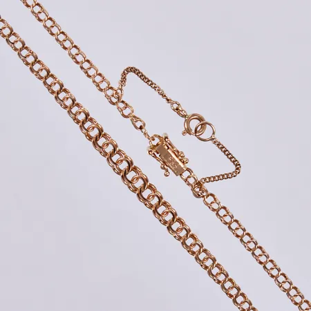 Collier, doserad Bismarck, längd: ca 45cm, bredd: ca 2-4mm, 18K Vikt: 7,3 g