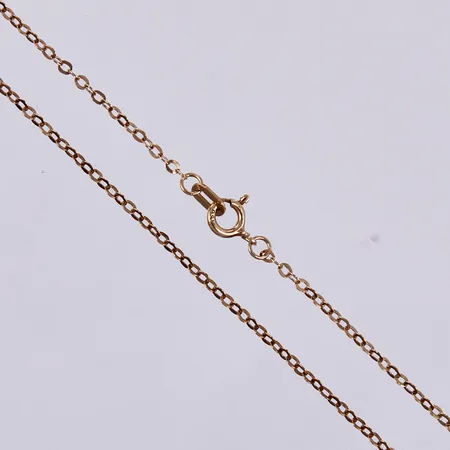 Kedja, längd: ca 46cm, bredd: ca 2mm, 18K Vikt: 1,4 g