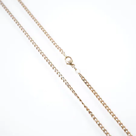 Halskedja, pansar, 47,5cm, bredd2,5mm, 18k Vikt: 7,5 g