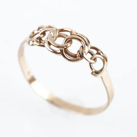 Ring bismarck, stl 17(53), 6mm, 18k Vikt: 1 g