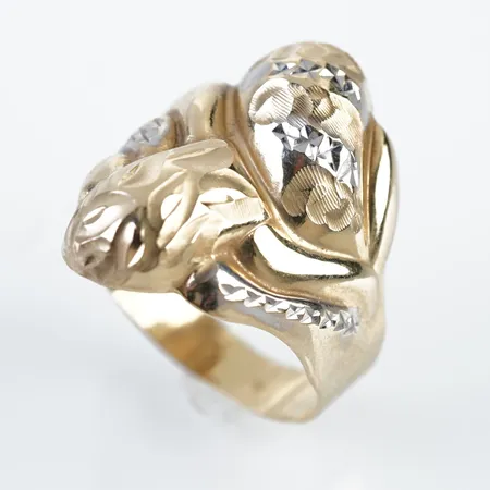 Ring, stl 18½(58), bredd 22, 14k Vikt: 2,6 g