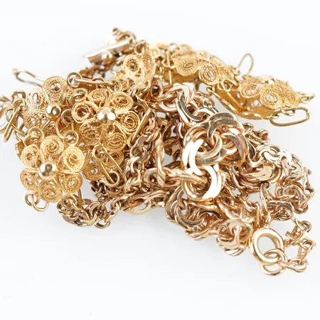 Diverse guld, 18k Vikt: 24,5 g