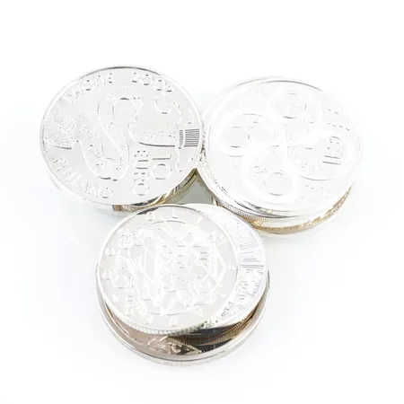 Mynt, silver, 14 st blandade Vikt: 321 g