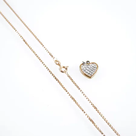 Halskedja 18k m, venezia, 50,5cm, bredd 1,5mm, 18k Vikt: 6 g