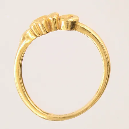 Ring, bucklig skena, 22K Vikt: 2,4 g