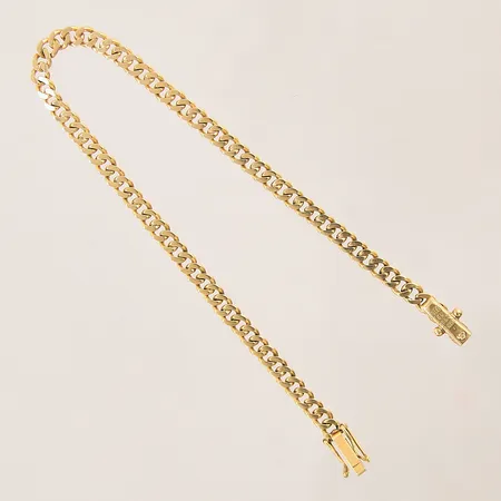 Armband Pansar, längd: 19cm, bredd: 3,8mm, 18K  Vikt: 8,2 g