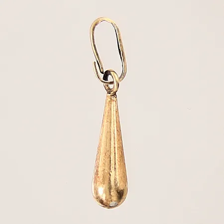 Hänge droppformad, längd: 20mm, bredd: 2-4mm, förgylld silver 830/1000 Vikt: 1 g