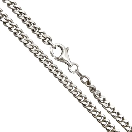Halskedja Pansar, silver 925/1000, Guldfynd, längd 50 cm, bredd 4,2 mm, tjocklek 2 mm, fint skick  Vikt: 22,4 g