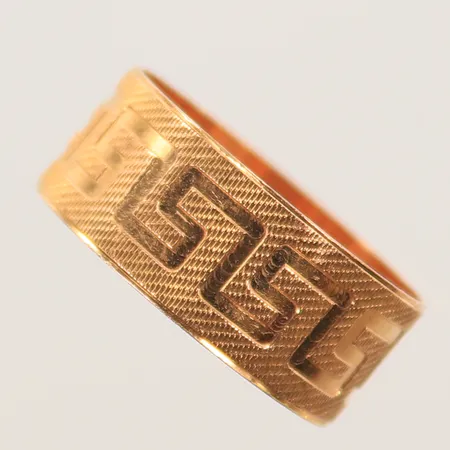 Ring stl 18¾, bredd 6mm, 21K Vikt: 4,1 g