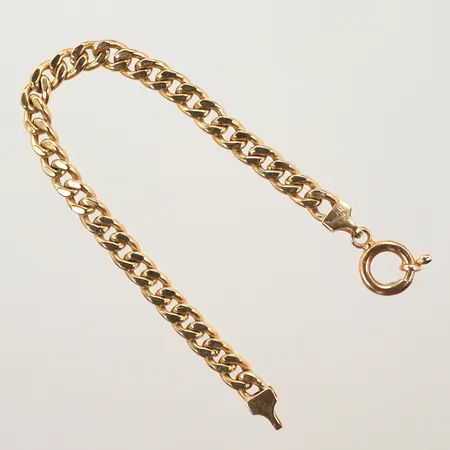 Armband Pansar, längd 19cm, defekt länk, 18K Vikt: 8 g