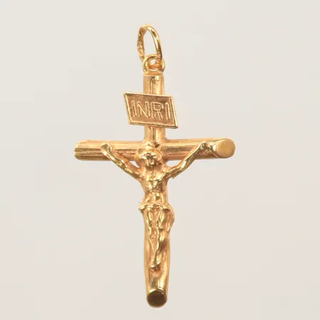 Hänge krucifix, 30x19mm, 18K Vikt: 1,3 g