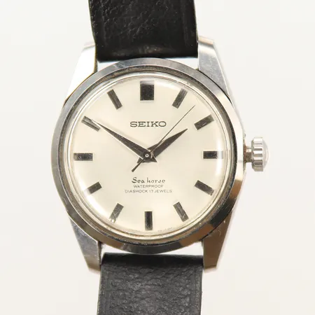 Armbandsur Seiko Seahorse, manuell, Ø32mm, #66-7991, läderband (trasigt), inga tillbehör 