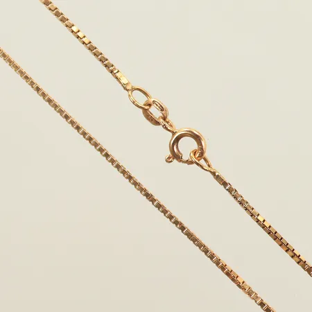 Halsband venezia, längd 39cm, bredd 1,5mm, 18K 5g Vikt: 5 g