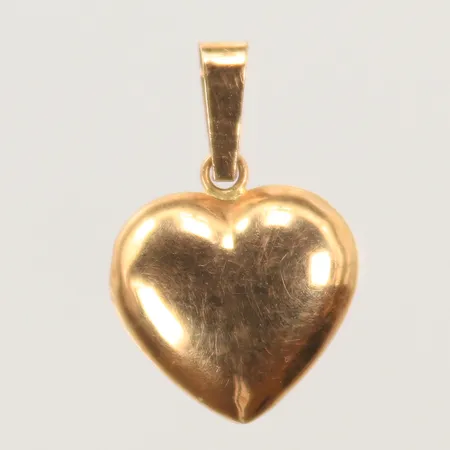 Hänge hjärta, 11x11 exkl ögla, 18K 0,7g Vikt: 0,7 g