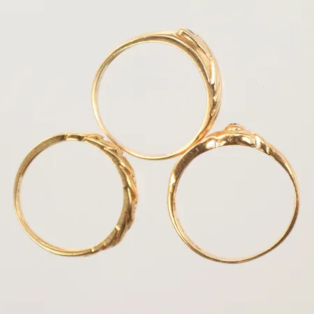 Ringar, slitna, 18K Vikt: 7,3 g