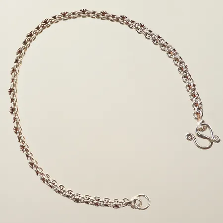Armband, längd 20cm, bredd 3mm, silver, 925/1000 Vikt: 9 g