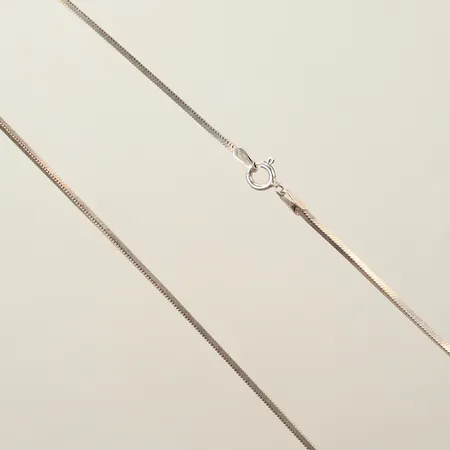 Halskedja, längd 42,5cm, bredd 2mm, silver, 925/1000 Vikt: 6,3 g