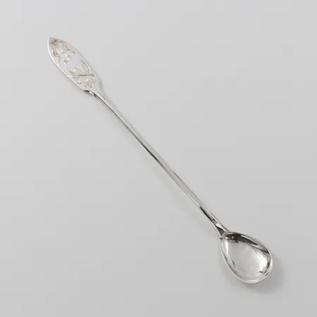 Drinkskedar 6 st modell Tornedal,,  tillverkade och handgraverade av COP Persson Aktiebolag Haparanda, längd 18.5 cm, silver.  Vikt: 90 g