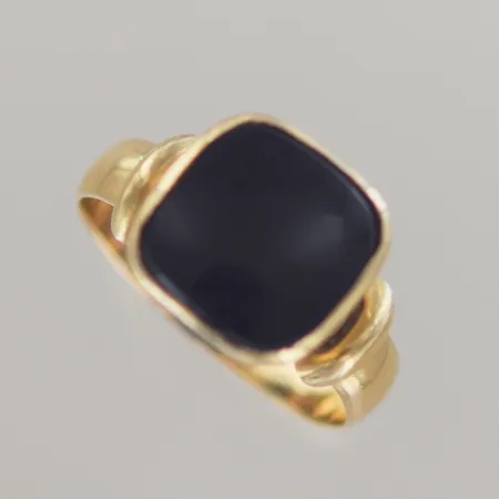 Klackring med sten, Ø 18,5 mm B 4,4-12 mm 18k Vikt: 4,4 g
