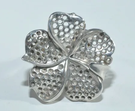 Ring  , Ø 14,75 mm, bredd25 mm, silver. Vikt: 8,6 g