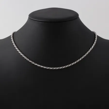 Collier Cordell, längd 46cm, bredd 3mm, silver Vikt: 14,7 g