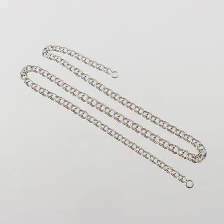 Halsband bismarck, OBS! saknar lås, längd 45cm, bredd 4-5,6mm, silver Vikt: 11,1 g