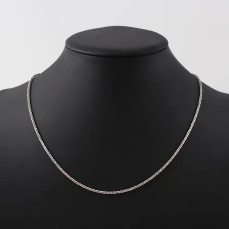 Kedja, längd 50cm, bredd 2mm, silver Vikt: 6 g