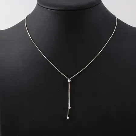 Halssmycke, längd 42cm, Guldfynd, silver Vikt: 4,8 g