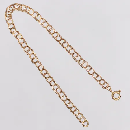 Armband, Bismarck, Längd 18cm, Bredd 4mm, vridna länkar, 18K Vikt: 2,7 g