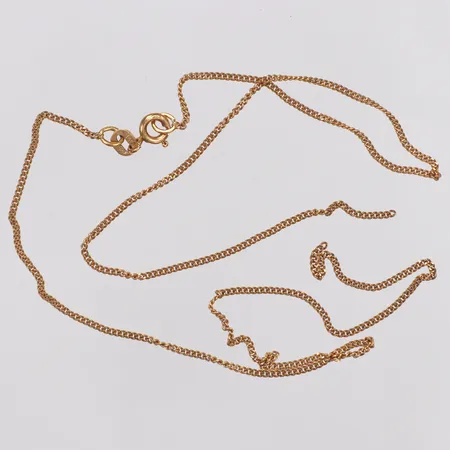 Kedja, Pansar, Balestra, Längd 43cm, bredd 0,6mm, defekt/av, 18K Vikt: 2,7 g
