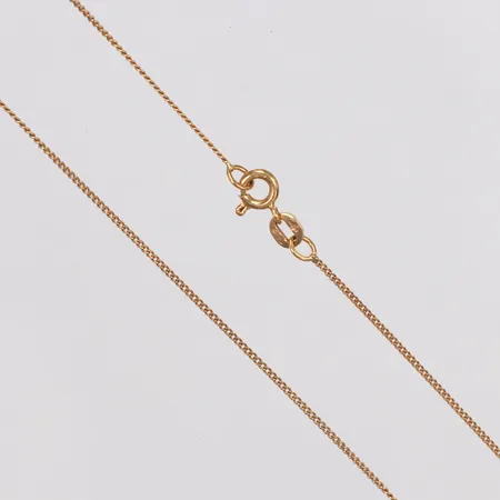 Kedja, Pansar, Balestra, Längd 38,5cm, bredd 0,7mm, 18K Vikt: 1,6 g