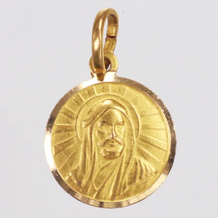 Hänge, Jesus, längd ca 2,8cm inkl ögla, bredd 28mm, 18K Vikt: 6,3 g