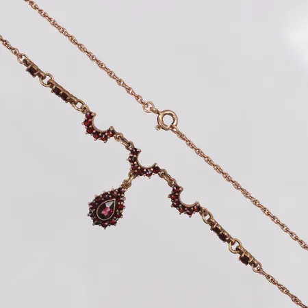 Collier, granater, 41,7cm, metall